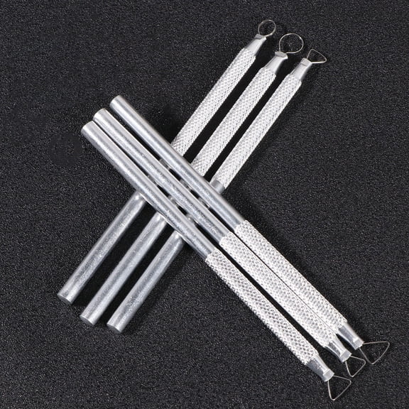 Alasum 6Pcs Clay Carving Tools Set Plated Silver for Detailed Sculpture and Craft Use
