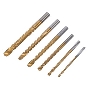 Alasum 6-Piece Drill Bit Set for Drill Press and Stationary Machines with Multiple Sizes for Precision Drilling