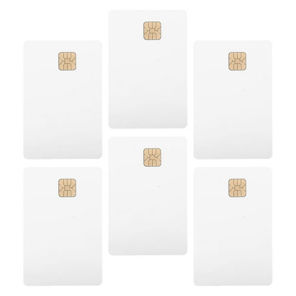 Alasum 6Pcs Plastic Blank Cards For Driver Identification In White PVC For Access Control System