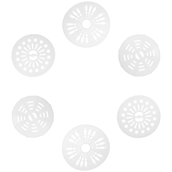 Alasum 6Pcs Washing Machine Spinner Cap White Plastic Replacement Cover for Noise Reduction and Even Pressure