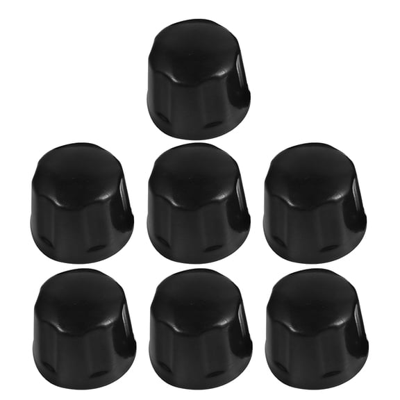 Alasum 7Pcs Rubber Atv Wheel Hub Covers Black Dust Caps for Automotive Wheel Protection