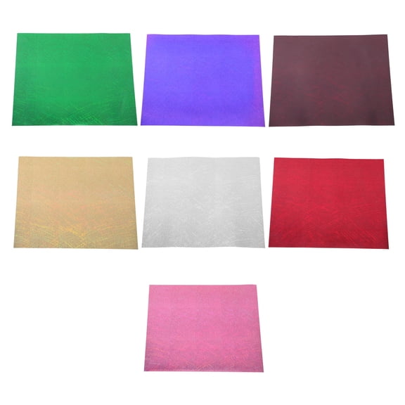 Alasum 7Pcs Holographic Htv Vinyl Sheets for DIY Clothing with Metallic Iridescent pe