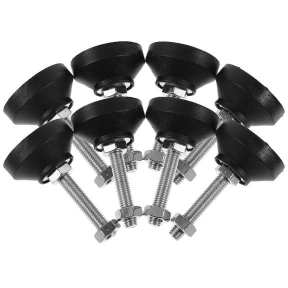 Alasum 8 Pcs Threaded Furniture Legs Prevent Wobbling for Shelving Units Black