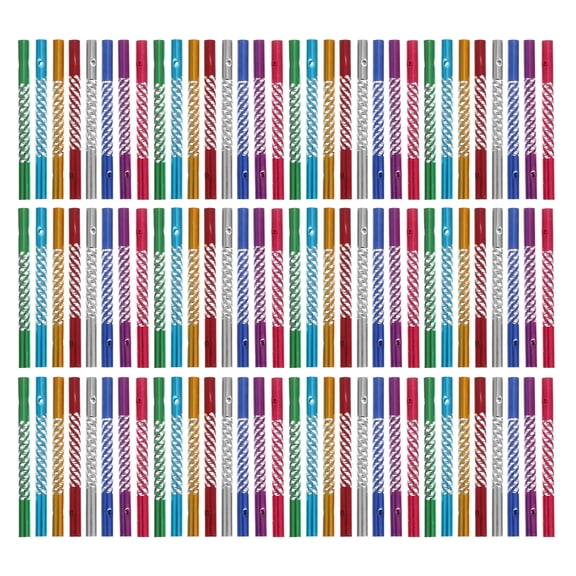 Alasum 80Pcs Wind Chime Tubes Metal Parts Kit for DIY Handmade Home Patio Garden Decor