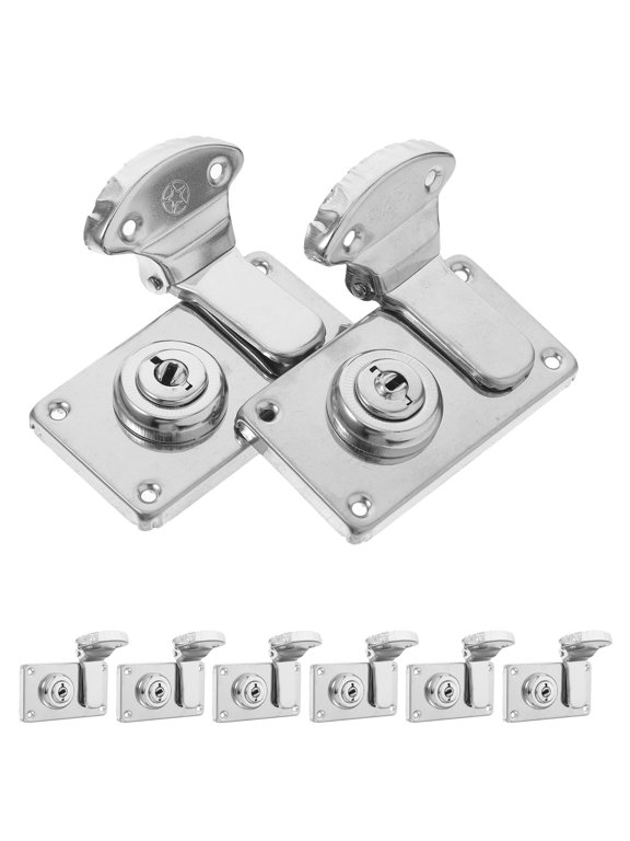 Hardware Luggage Lock 8Pcs - Secure Chest Latch, Retro Style, Easy Installation