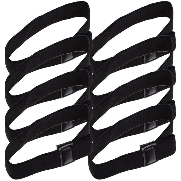 Alasum 8Pcs Black Elastic Bento Box Straps Portable Reusable Bands for Lunch Container Travel Picnic