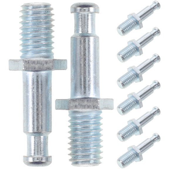 Alasum 8Pcs Chair Base Threaded Rod Plated Silver Metal Strong Connector for Office Chair Stability