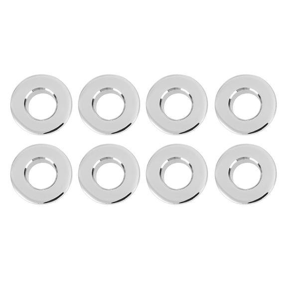 Alasum 8Pcs Durable Plated Silver Ceramic Basin Hole Plugs for Bathroom Sink Overflow