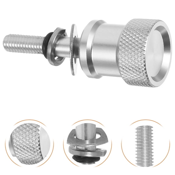 Alasum Aluminum Alloy Quick Release Motorcycle Rear Seat Bolt, Anti- Thread, Easy Install, Plated Replacement Hardware