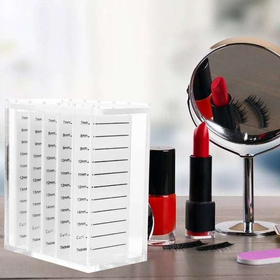 Milisten Transparent Artificial Eyelash Holder Box with Convenient Partition Design