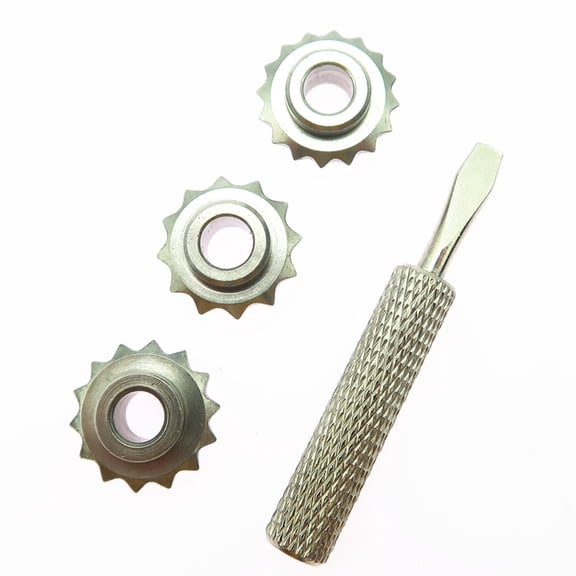 Alasum Basic Tool Kit Spacing Wheel Assorted Color Wooden Handle Length 97mm for DIY Hand Stitching Fans