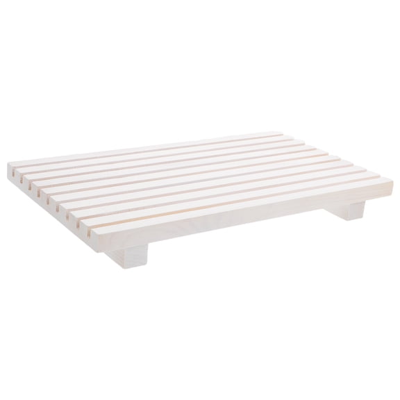 Alasum Bathroom Wood Riser Stand White for Countertop Organization and Stylish Home Decor
