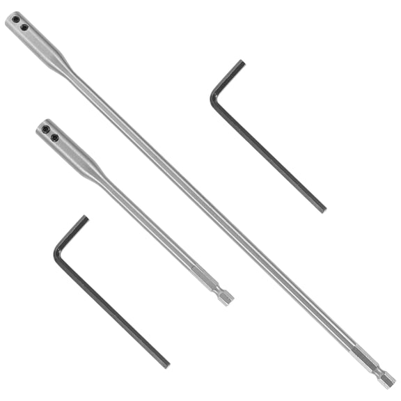 Alasum Bit Extender for Drill Wood Spade Bits Extension Drill Bit Silver 1 Set