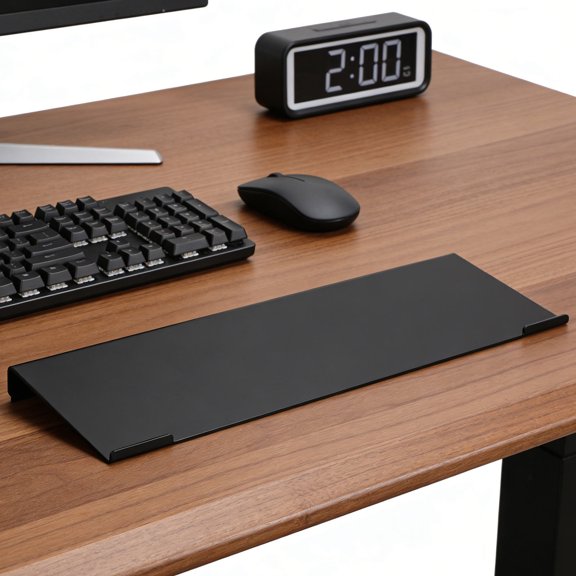 Alasum Black Acrylic Keyboard Riser for Desk Ergonomic Keyboard Holder for Computer Workstation