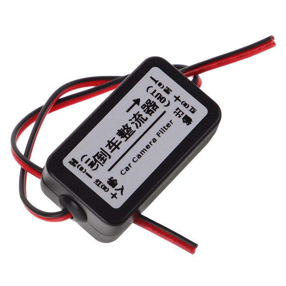 Alasum Car Rear View Camera Power Relay Capacitor Filter Black for Noise Free Navigation
