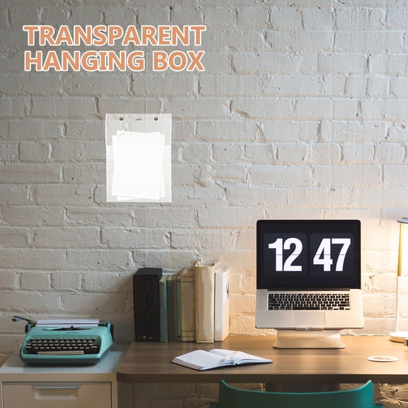 Alasum Clear Transparent Brochure Display Stand for Wall Mount and Office Use