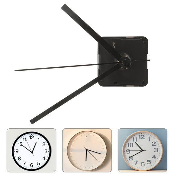 Alasum DIY Wall Clock Kit Clock Hands Replacement Kit Black Plastic Clock Repair 1 Set