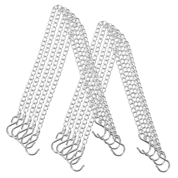 Alasum Decorative Chains For Hanging 10Pcs Silver Iron Lanterns Outdoor Use