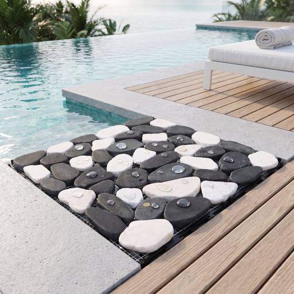 Alasum Non Slip Stepping Stones Robust PVC Stone for Garden and Patio Pathways