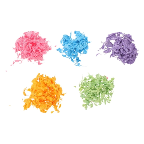 Alasum Dehydrated Paper Pulp for DIY Papermaking Crafts in Assorted Colors Natural Handmade Paper Material