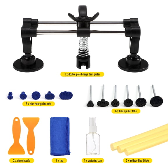 Alasum Dent Puller Tool Kit with Adjustable Double Pole Bridge for Car and Appliance Dent Removal