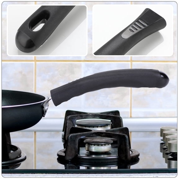 Alasum Detachable Black Pot Handle for Cookware Ergonomic Design with Hanging Hole