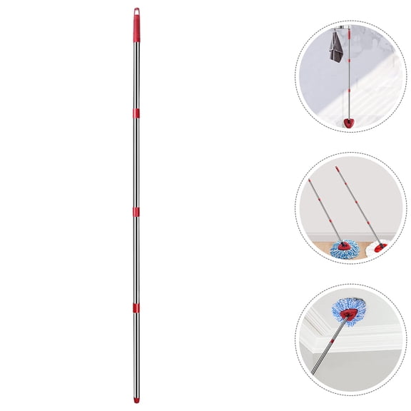 Alasum Detachable Mop Handle Stainless Steel for Home Cleaning with 360 Degree Rotation 1 Set