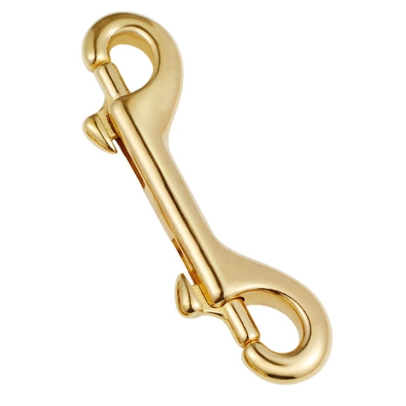 Alasum Double Ended Bolt Snap Hook Made from Excellent Brass for DIY Bags Leashes and Key Holders