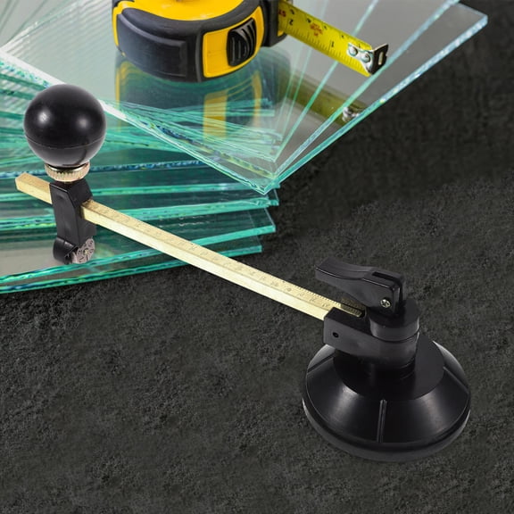 Alasum Durable Adjustable Glass Cutter with Suction Cup for Efficient Circle Cutting
