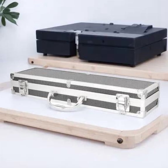 Alasum Durable Aluminum Alloy Toolbox with Convenient Buckle and Reinforced Handle for Tool Organization
