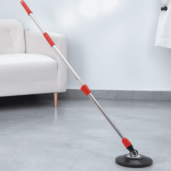 Alasum Durable Red Mop Replacement Pole Made of Stainless Steel for Rotating Mops