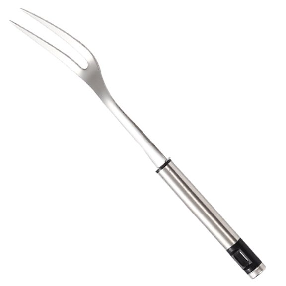Alasum Durable Stainless Steel Roasting Fork for Bbq Kitchen Equipment Plated Silver