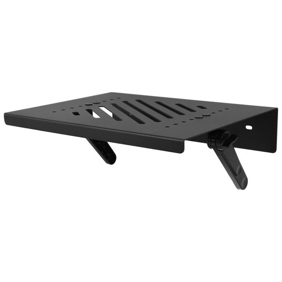 Alasum Sturdy Black Projector Wall Shelf Carbon Steel Space Saving Solution