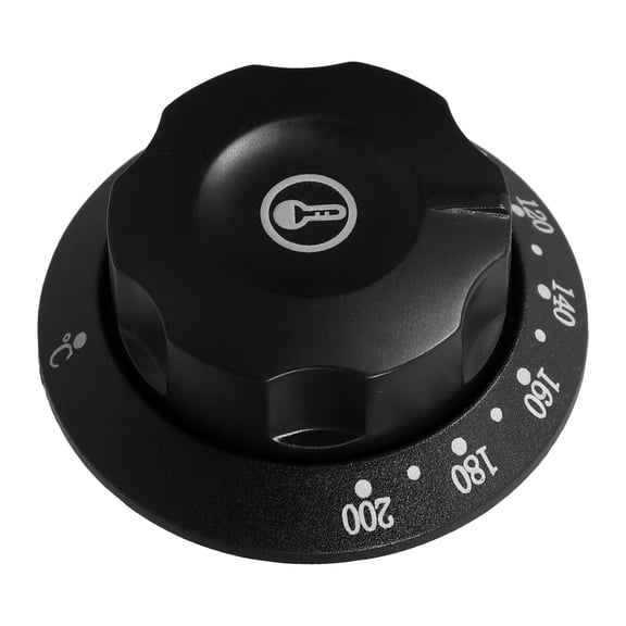 Alasum Easy Operation Black Plastic Temperature Control Knob Compatible with Multiple Appliances