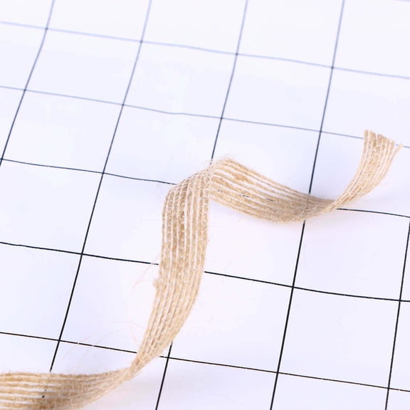 Alasum Eco Friendly Brown Jute Webbing Ribbon for Embellishments and Creative DIY Projects