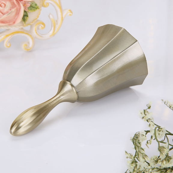 Alasum Restaurant Hand Bell Plated Silver for Dining Table and Bar Counter Use