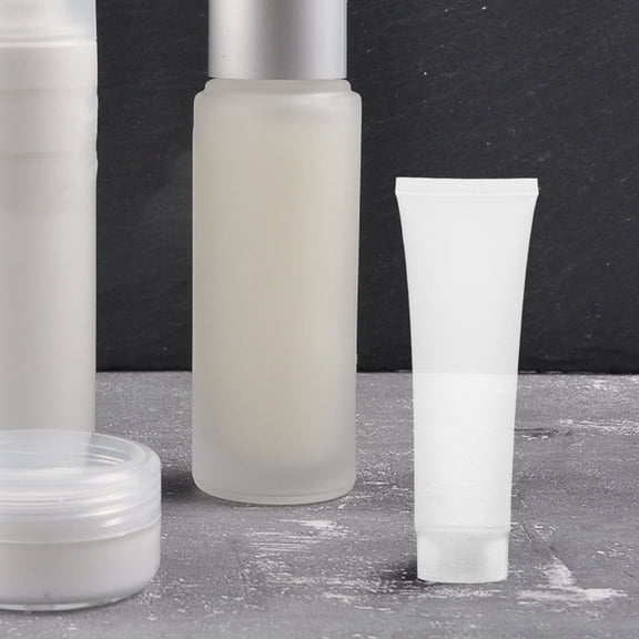 Alasum White Plastic Travel Bottles Leakproof Reusable Containers for Cosmetics Shampoos and Lotions