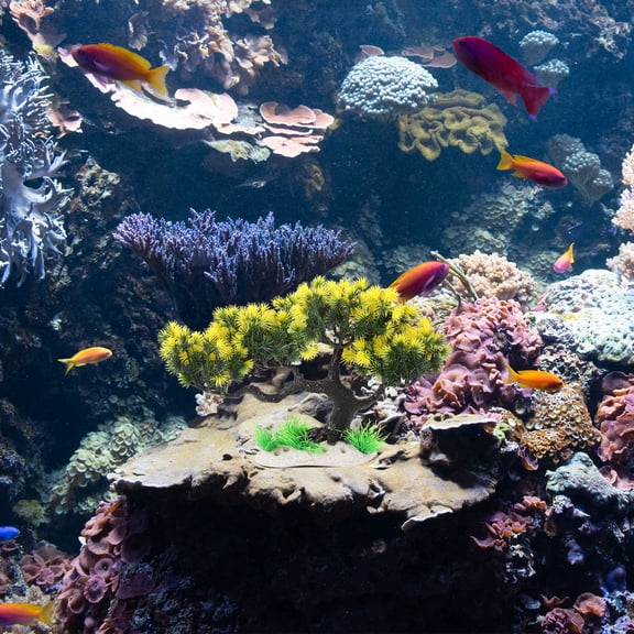Alasum Fish Tank Tree Artificial Aquarium Decoration Smooth Wear Resistant Material