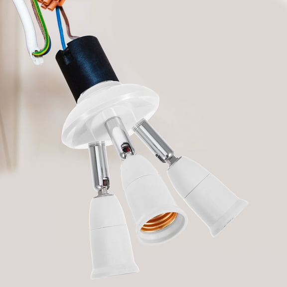 Alasum White Light Bulb Socket Adapter Splitter, 1 Set - and Easy to Install
