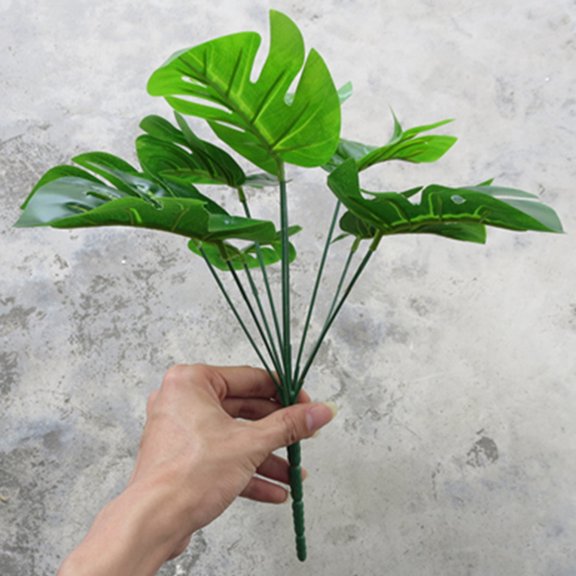 Alasum Green Artificial Tropical Leaves for Home and Office Decoration with Realistic Texture