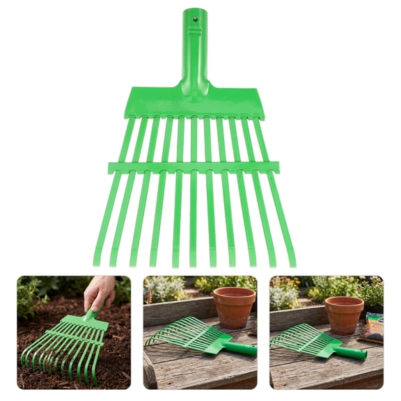 Alasum Tine Manganese Steel Garden Rake Head for Lawn and Patio Use