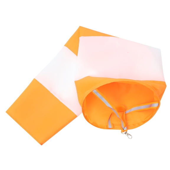 Alasum Heavy Duty Oxford Cloth Windsock Orange Reflective Wind Direction Flag for Outdoor Use