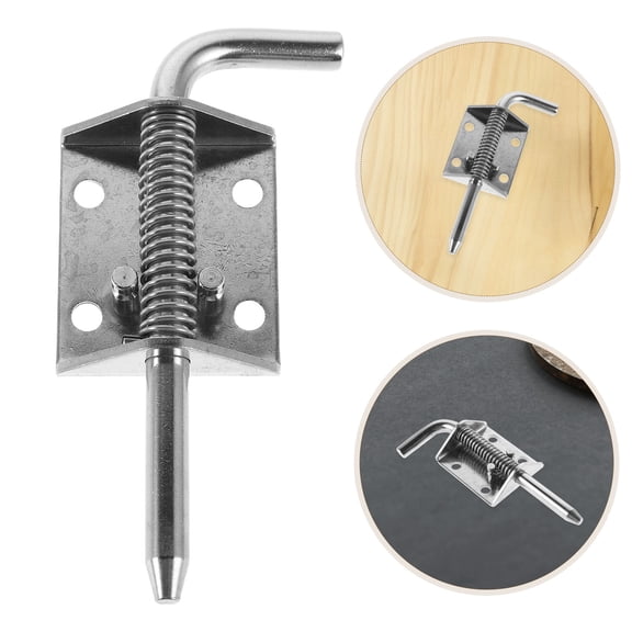 Alasum Heavy Duty Plated Silver Stainless Steel Hitch Pin with Spring Release for Trailer and Cabinet