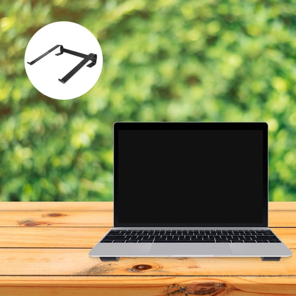Alasum Aluminum Laptop Folding Stand Rack with Anti Slip for Desk Black