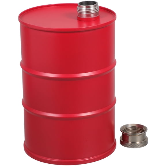 Alasum Large Capacity Stainless Steel Portable Flask Red Metal Drink Container for Travel