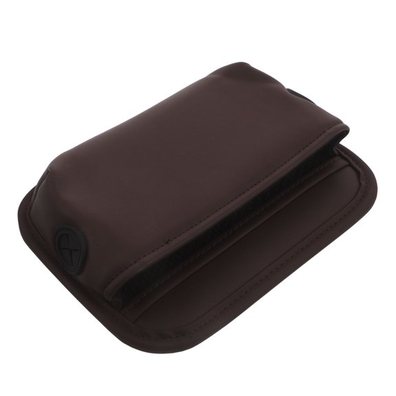Alasum Car Storage Bag with Hook and Loop Car Console Organizer for Small Items in Light Brown