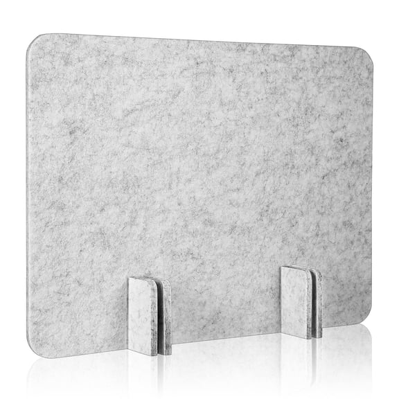 Alasum Light Grey Felt Desk Privacy Panel Easy to Clean Office Furniture Partition