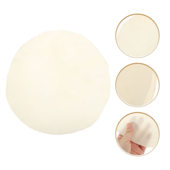 Alasum Light Yellow Sheepskin Drum Cover Replacement for Musical Instrument Parts