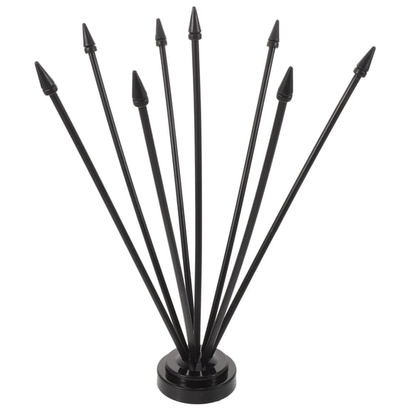 Alasum Table Flag Stand Black Plastic for Home Office Desk Decor Stable Display