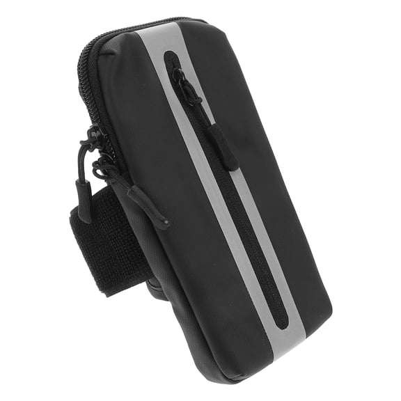 Alasum Lightweight Running Phone Armband Black with Night Running Visibility and Wristband Wallet